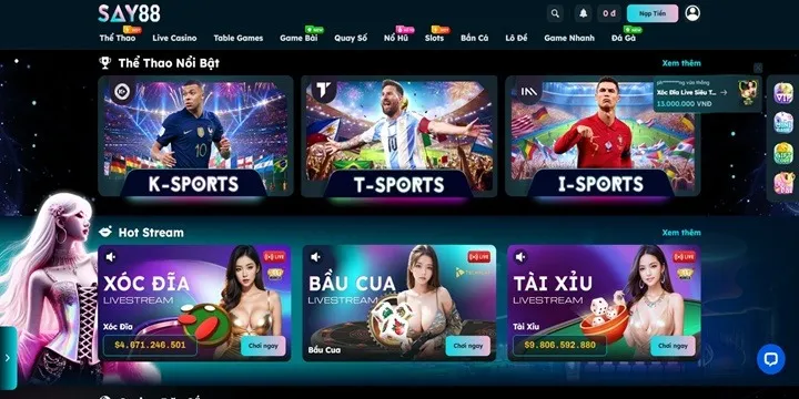Kho game Say88 với 500+ siêu phẩm đình đám